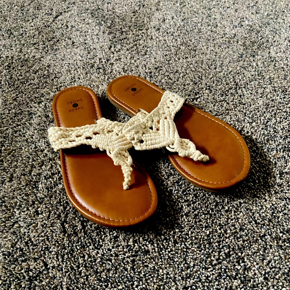 Boho flip flops